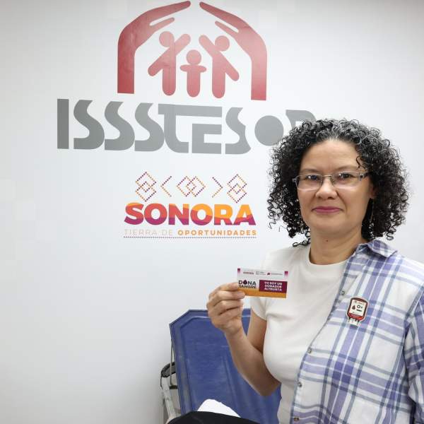 Gobierno de Sonora fortalece donación de sangre con campaña de ISSSTESON